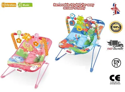 Deluxe Cosy Baby Musical Swing Bouncer Rocker Chair Infant To Toddler Vibration • £28.04