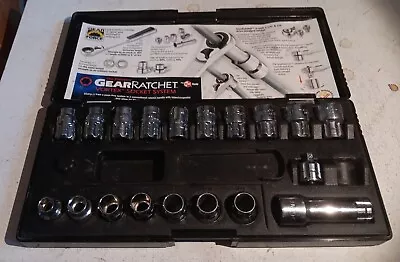  GearRatchet Vortex Socket Combo SAE & Metric Set Missing Ratchet & 3/8 Adapt. • $18.96