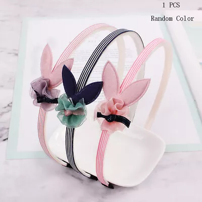 Kids Girls Cute Bowtie Hairband Hair Hoop Headwear Cartoon Lace Hair Accessories • $1.79