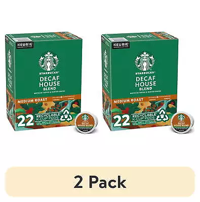(2 Pack) Decaf House Blend Medium Roast K-Cup Coffee Pods 22 Count • $28.76