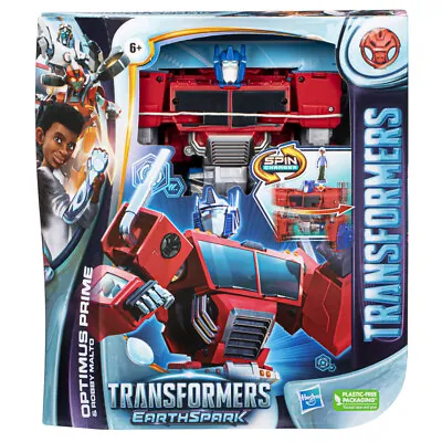 £29.99 • Buy Transformers EarthSpark Spinchanger Optimus Prime & Robby Malto Action Figure