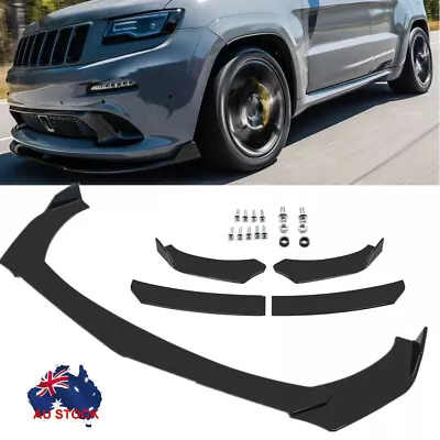 Gloss Black Front Bumper Lip Spoiler Splitter For Jeep Grand Cherokee WK2 SRT8 • $53.99