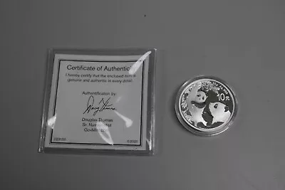 2021 China Panda 10 Yuan 1oz .999 Fine Silver Round • $38