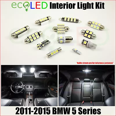 2011-2015 BMW 5-Series F10 528i 535i 550i M5 WHITE LED Interior Light Kit 18x • $29.99