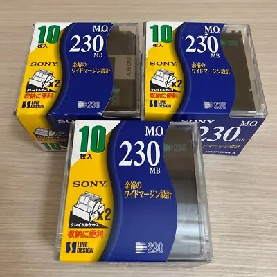 [ New ] SONY MO 230MB Magneto Optical Disk Lot Of 30 JAPAN • $85.31