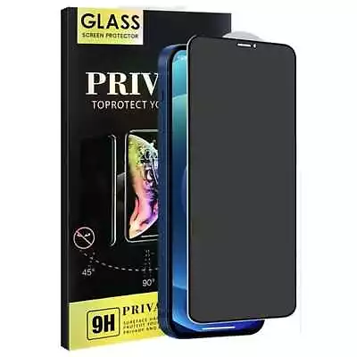 Privacy For IPhone 15 14 13 11 Pro Max Screen Protector Anti-Spy Tempered Glass • £2.79