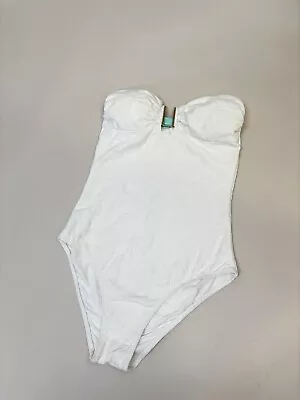 Melissa Odabash Size 10 White Swimsuit • £29.99