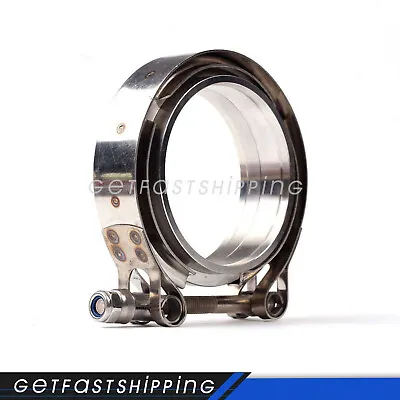 $18.06 • Buy 4  Inch Turbo Exhause Pipe Stainless Steel V-Band Clamp With Flange #304