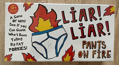 Liar Liar Pants On Fire Family Card Game Dice Guess Who's Lying Brand New Sealed • £10.49