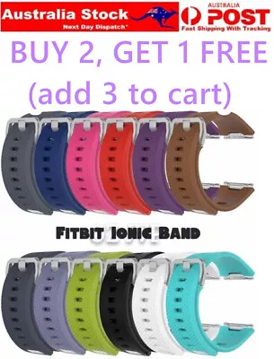 Fitbit Ionic Replacement Silicone Watch Wrist Sports Band Soft Strap Wristband • $5.80