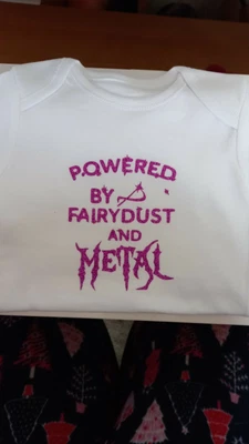 £7.50 • Buy Goth Alternative Baby Vests.  Heavy Metal. 