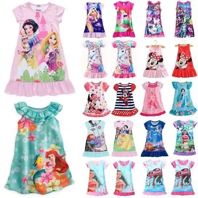 $13.48 • Buy Kid Girl Unicorn Tops T-Shirt Dress Nightdress Pyjamas Nightie Nightwear Dresses