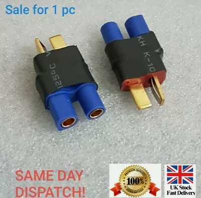 Deans Male T Plug To EC3 Female 3.5mm Banana/bullet Adaptor/connector  • £4.49