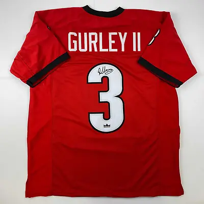 Facsimile Autographed Todd Gurley II Georgia Red Reprint Jersey Size Men's XL • $74.99