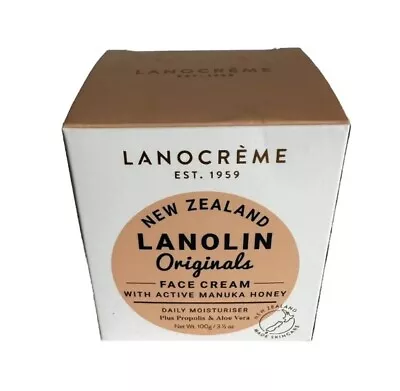 Lanocreme Lanolin Originals Face Cream With Active Manuka Honey 100g New & Boxed • £23.99