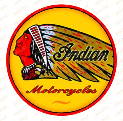 INDIAN MOTORCYCLES 2 Retro/ Vintage Man Cave Wall  Home Décor Round Metal Sign • $68