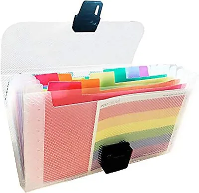 Receipt Organiser - A6 Mini 13 Pockets Rainbow With Labels • £9.45