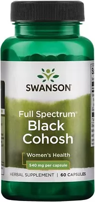 BLACK COHOSH 540 Mg 60 Caps Eases The Transition Into Menopause Women Health • $8.90