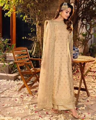 £59.99 • Buy 💯 ASIM JOFA 2023 Embroidered Latest Maahru  Limelight Sapphire Maria B Eid