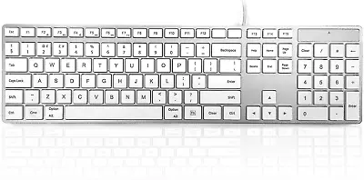 Accuratus 301 MAC - USB Full Size Apple Mac Multimedia Keyboard With Square Keys • £22.71