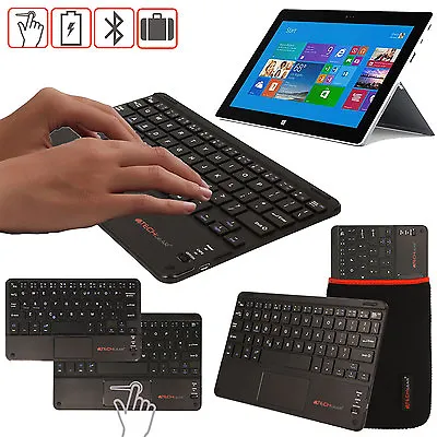 Wireless Bluetooth Keyboard With Mouse Touchpad For Microsoft Surface Pro 8 7 6 • £18.95