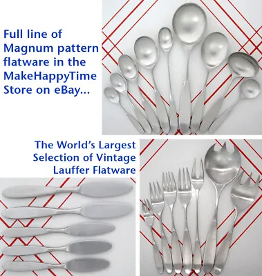 Choose Your Pieces Of Norway Lauffer Magnum 18/8 Stainless Mid Century Flatware • $39.95