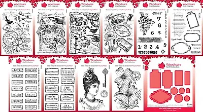 £5.10 • Buy Woodware Clear Stamps - Junk Journaling By Francoise Read - Creative Expression