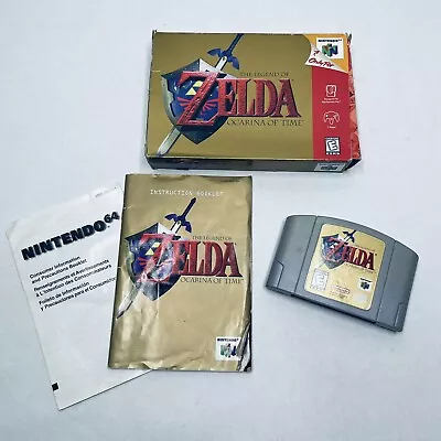 Zelda Ocarina Of Time - Nintendo 64 N64 - CIB Complete Authentic • $115