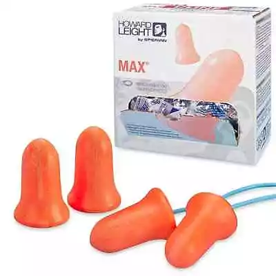 Howard Leight® MAX® Earplugs 33 DB NRR Choice Of Corded Or Uncorded SHIPS FREE • $19.98