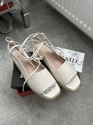 £10 • Buy RAID Beige Tie Up The Ankle Sandals. Brand New, Size 7.