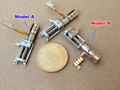 Micro 4mm 2-Phase 4-Wire Planetary Gear Stepper Motor Metal Linear Screw Slider • $3.25