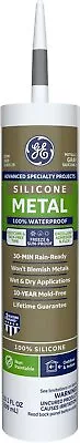 GE GE5050 Silicone II Aluminum And Metal Sealant 10.3 Oz Tube Metallic Gray • $18.43