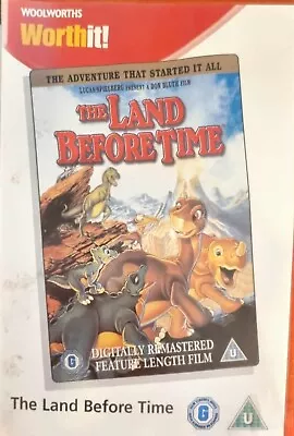 The Land Before Time Digitally Remastered Film Movie DVD Certificate U • £5.99