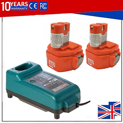 2xFor Makita PA12 1200 1220 1222 1233 1234 1235 192598 12V 6270D Battery/charger • £12.89