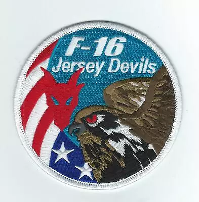 119th FIGHTER SQUADRON  'JERSEY DEVILS' F-16 SWIRL !!THE LATEST!! Patch • $8.99