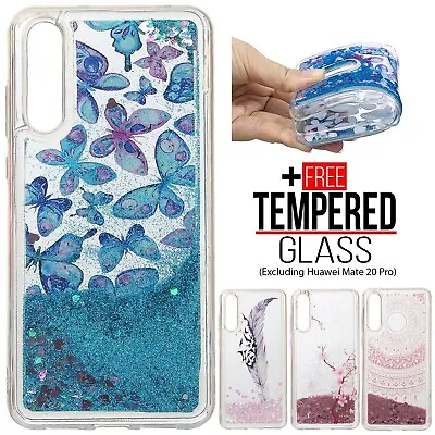 £4.99 • Buy Liquid Glitter Shockproof Silicone Case Cover For Huawei P20 Pro Lite Mate 20 8X