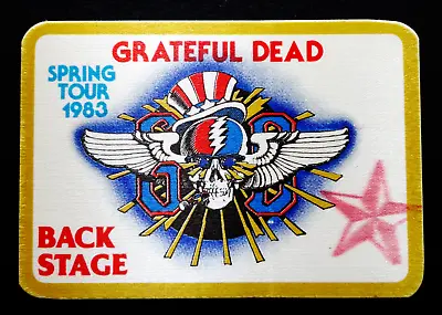 Grateful Dead Backstage Pass 1983 Spring Tour Star Red GDP Tour Marking Griffin • $229.99