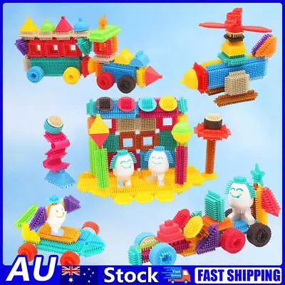 Fun Bricks Set Building Block Build And Play Bristle Shape Blocks For Kids Child • $29.48