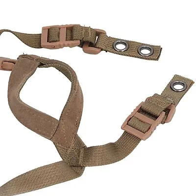 (Mud Color) Tactical Helmet Chin Strap/Suspension System Accessory For Fast/MICH • £14.64