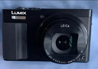 Panasonic Lumix DMC-TZ70 12MP Compact Digital Camera Black 30x Zoom Free Case • £175