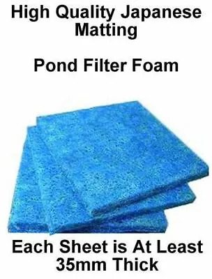 Japanese Matting High Quality Premium Jap Mat Koi Fish Pond Filter Foam Media • £10.99