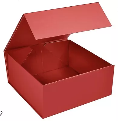 5 Pack Proposal Boxes 6x6x2.75 Inch Red Matte Collapsible Magnetic Gift Box • $23