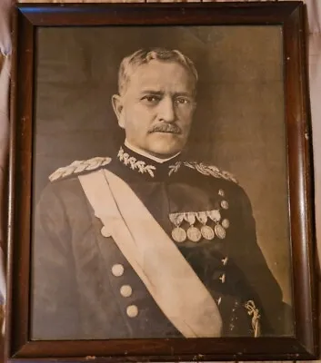 U.S. General Pershing Framed Portrait Print - Vintage C. 1930s - 17.75  X 14.5  • $70