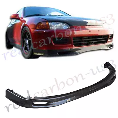 Carbon Fiber S-poon Style Front Bumper Lip Spoiler For Honda Civic 2DR 1992-95  • $513