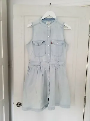 Levis Ice Blue Denim Dress M • £18.50