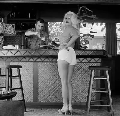 Actress Mamie Van Doren Poses At Home In LA 1956 OLD PHOTO 5 • $9