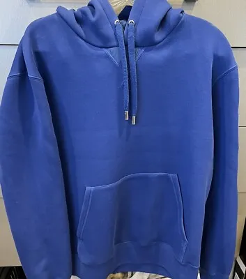 Mackage Blue Unisex Logo Sweatshirt Hoodie Size Medium Roomy • $149.99