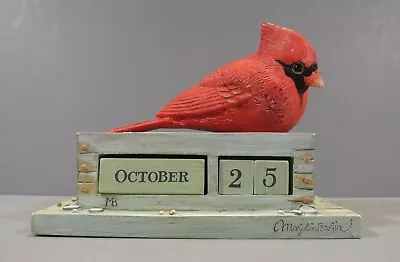 6 Pc. Marjolein Bastin Nature's Sketchbook Cardinal On Feeder Perpetual Calendar • $12.50