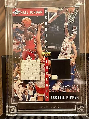 Michael Jordan Scottie Pippen 2023 Jersey Fusion Combo Dual Game Used Patch /50! • $249.99