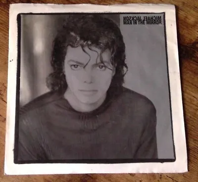 MICHAEL JACKSON Man In The Mirror 45 Pic Sleeve 34-07668 Epic Records VG+ • $12.99